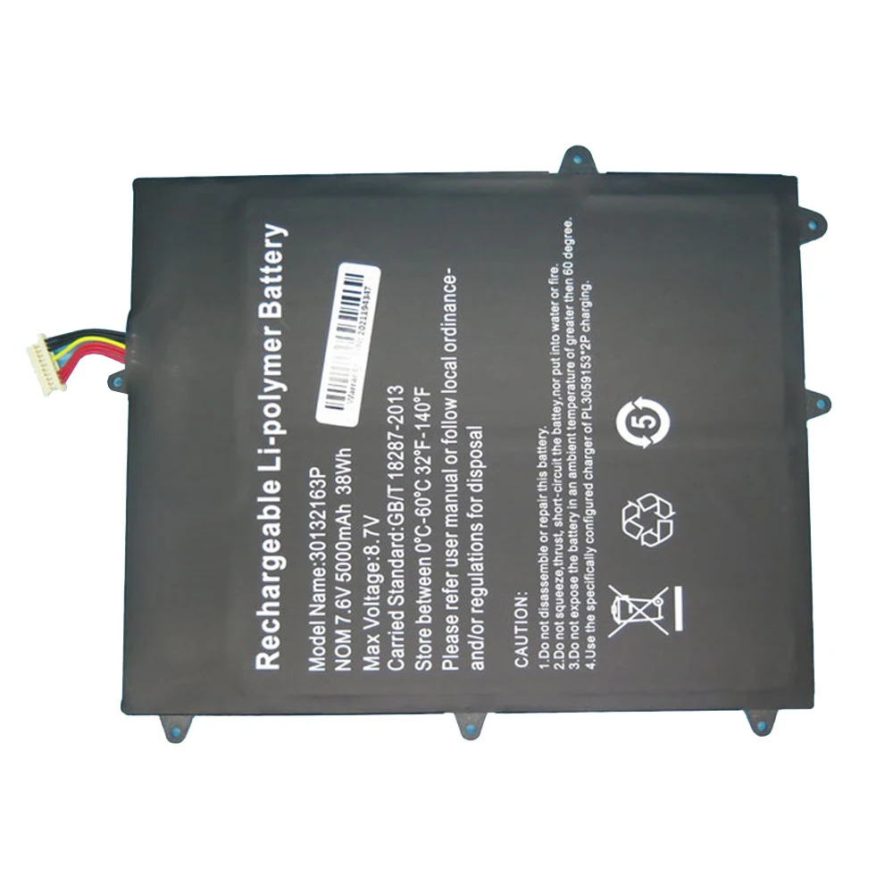 Imagem -04 - Bateria do Portátil Th116a 30132163p Hw3487265 7.6v 4800mah 5000mah 36.48wh 38wh 10pin Linhas Novo