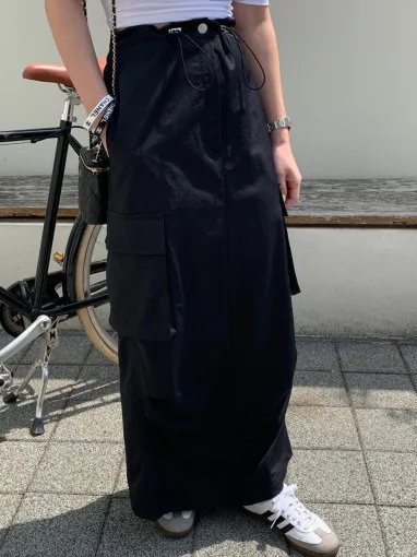 

Dongda Gate, лето 202, женская рабочая одежда, юбка, плиссированная утягивающая юбка трапециевидной формы для девочек, средняя мягкая юбка