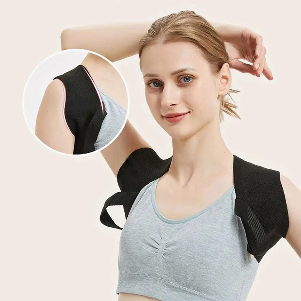 

1pcs Fitness Training Belt Elastic Shoulder Strap Back Saving Back Lifting Fitness Hunchback Chest Shaping Straightening To B6m8