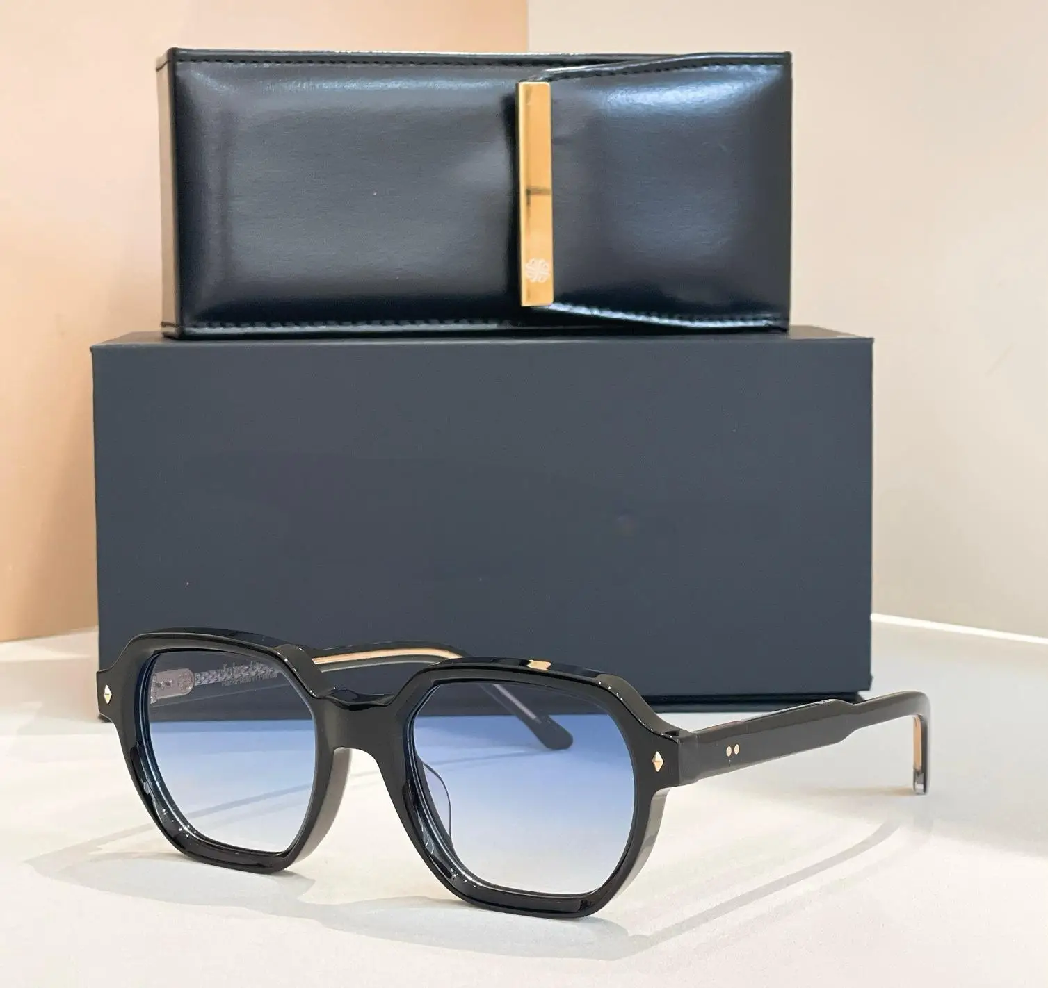 GIORGIO نظارات شمسية رجالية عصرية ذات علامة تجارية متعددة الأضلاع مربعة الشكل للسفر خفيفة فاخرة للنساء