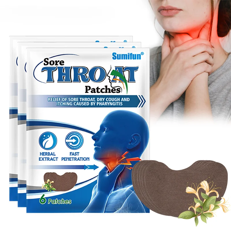 

36pcs Sore Throat Patch Treat Chronic Esophagitis Pharyngitis Care Plaster Dry Throats Expectorant Anti Inflammation Sticker