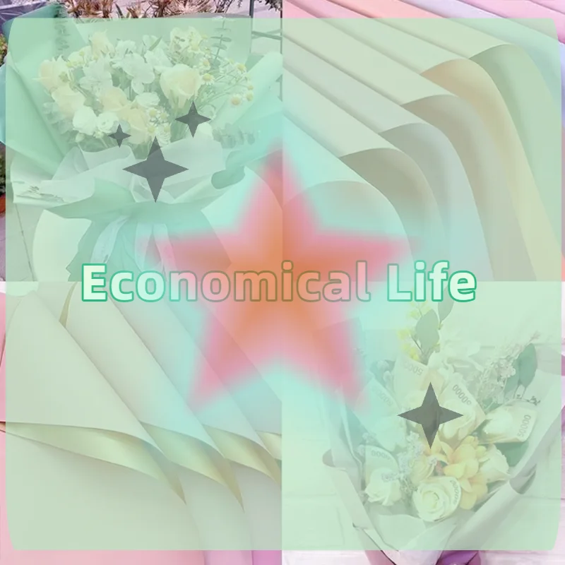 20Pcs DIY Waterproof Flower Wrappers Bouquet Packaging Two-Sided Colored Ideal 58*58cm Gift Wrapping Paper Flower Decoration