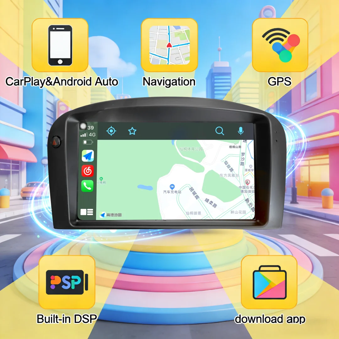 

Автомагнитола Carplay с Android 13, GPS-навигацией для Maserati 3200GT 4200GT, мультимедийный проигрыватель, GPS-навигация, головное устройство с поддержкой 4G SIM.