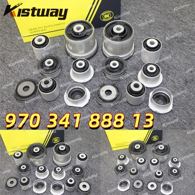 10PCS Front Control Arm Bushing Kit For Porsche Panamera 4 Edition 970 2014-2016 97034124521 97034124122 97034124301