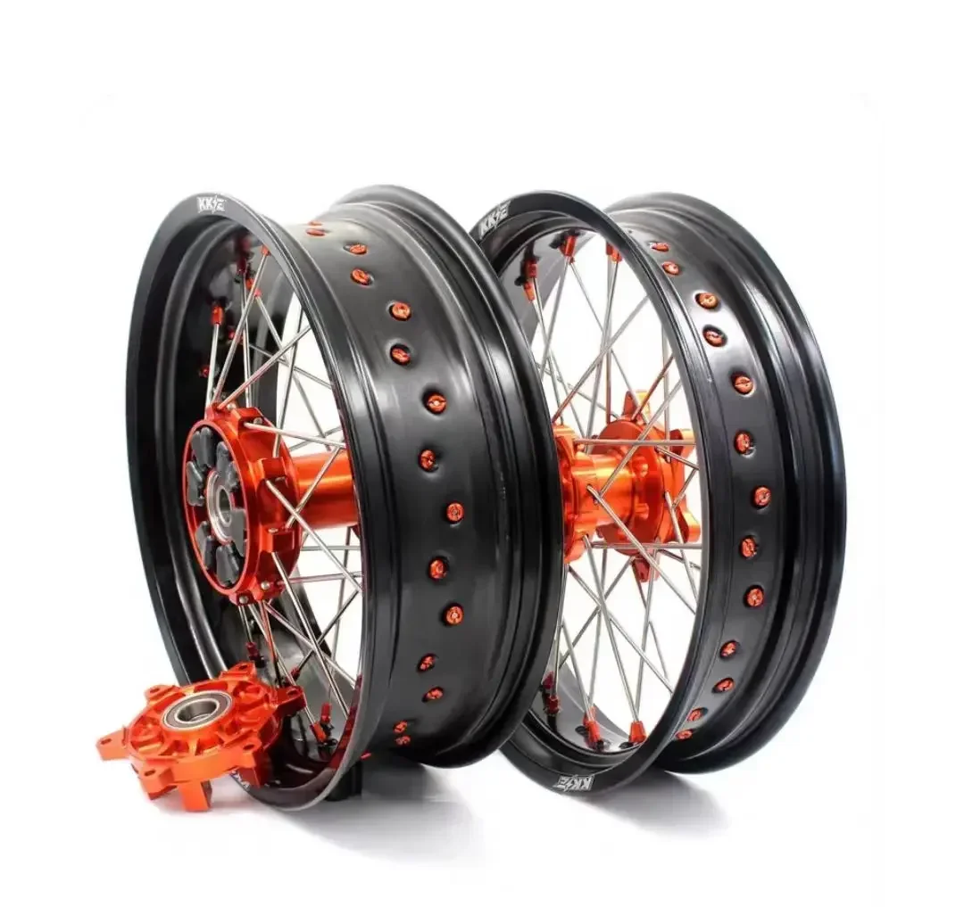 

JFG мотоцикл с ЧПУ цветной подушкой 17 дюймов из алюминиевого сплава ступица заднего колеса гоночного мотоцикла для 690 ENDURO R Dirt Bike