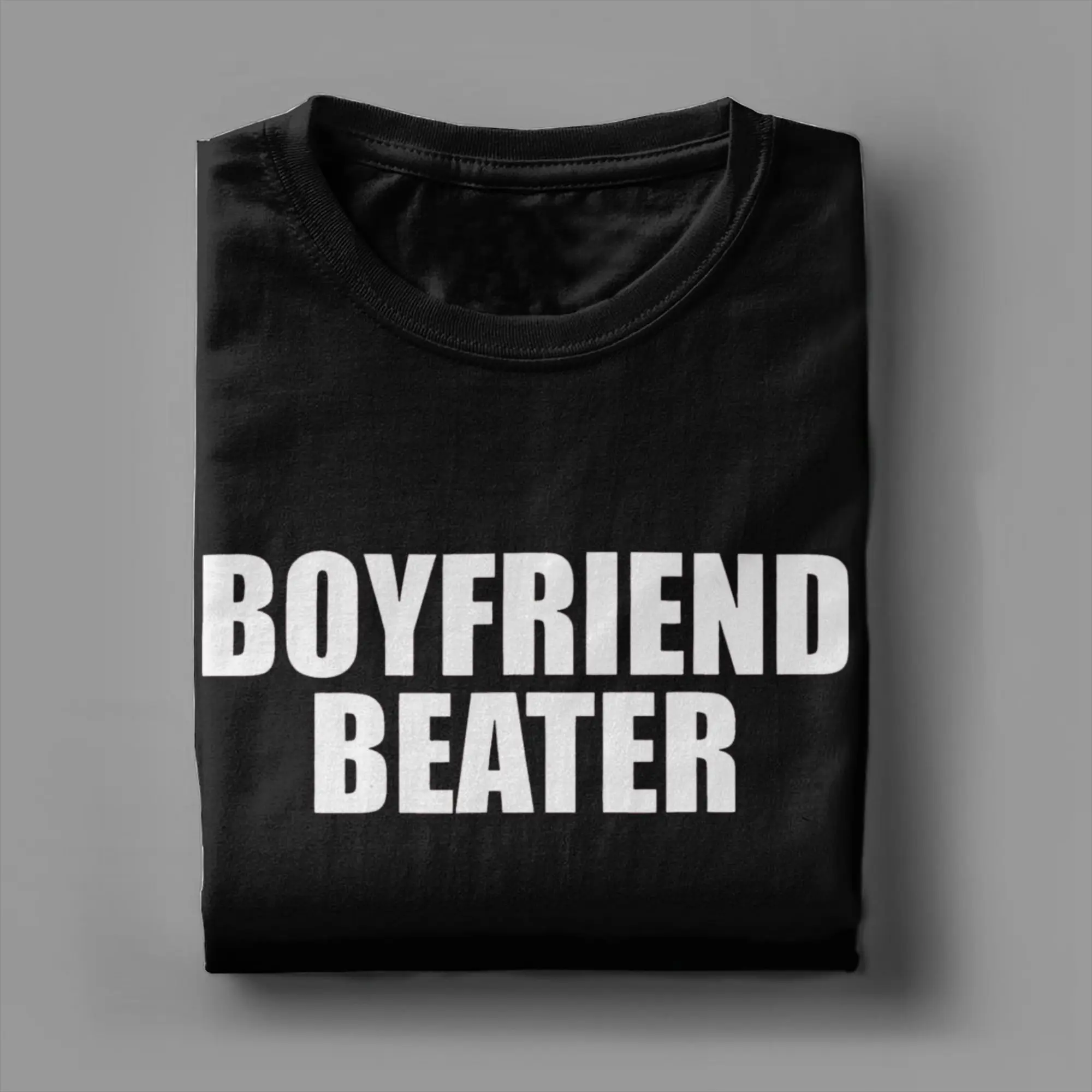 صديقها الخافق تي شيرت الرجال متعة القطن تي شيرت طاقم الرقبة قصيرة الأكمام تي شيرت بلوزات حجم كبير