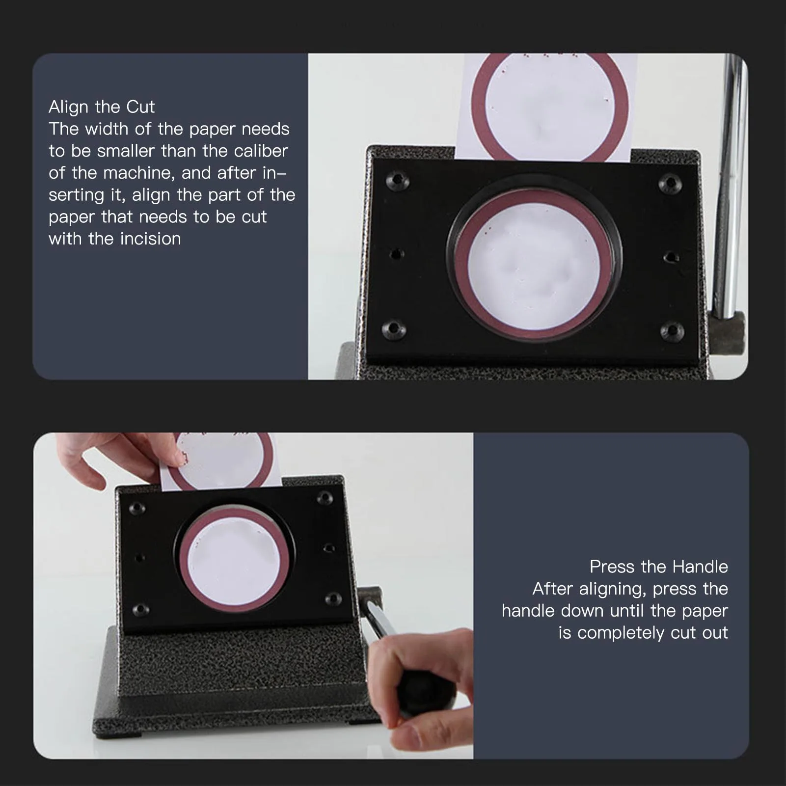 جرافيك لكمة يموت القاطع جولة شارة صانع جولة يموت القاطع الفولاذ المقاوم للصدأ الرسم لكمة القاطع لبطاقات الورق الجلود البلاستيكية