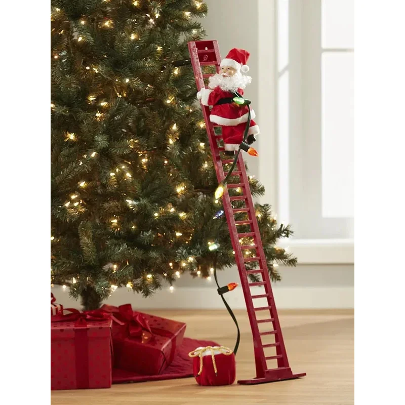 Santa Claus Rocking Chair Music Doll Toy Electric Induction Gift Children's Christmas Ornament