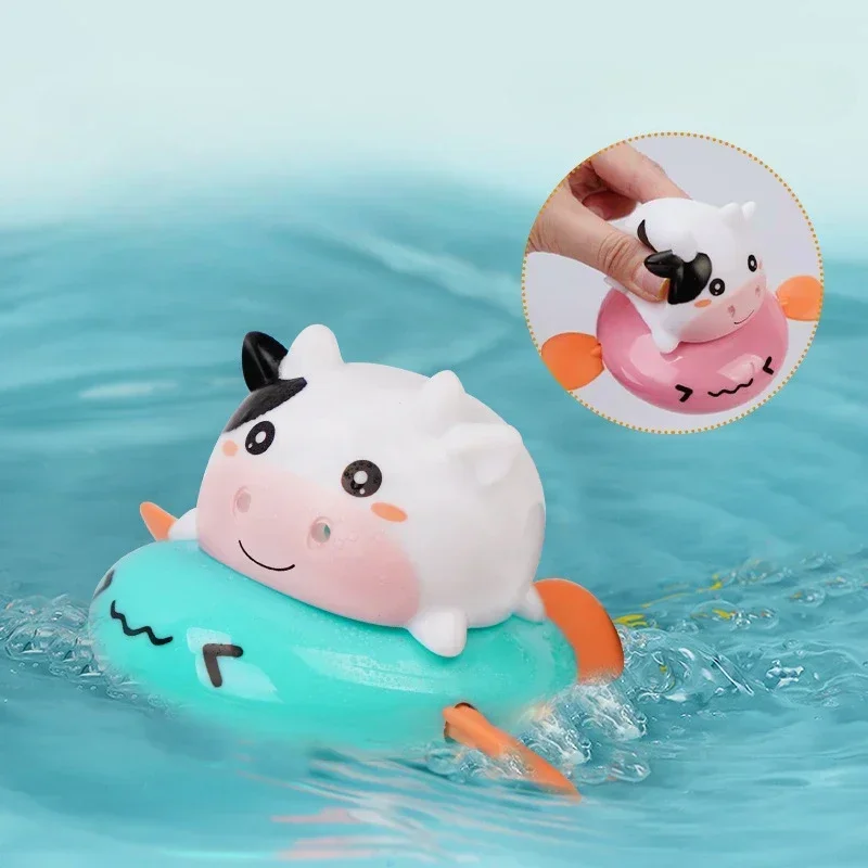 Bath Toys Kids Swimming Clockwork Dolls Play Water Baby Bathing Cute Funny Children Bathroom Shower Bathtub Animals Pool Toy