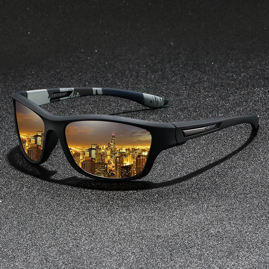 Fashion Vintage Sports Run Unisex Night Vision Glasses Reduce Visual Fatigue Lenses Anti-Glare Anti reflective UV400 Eyewear