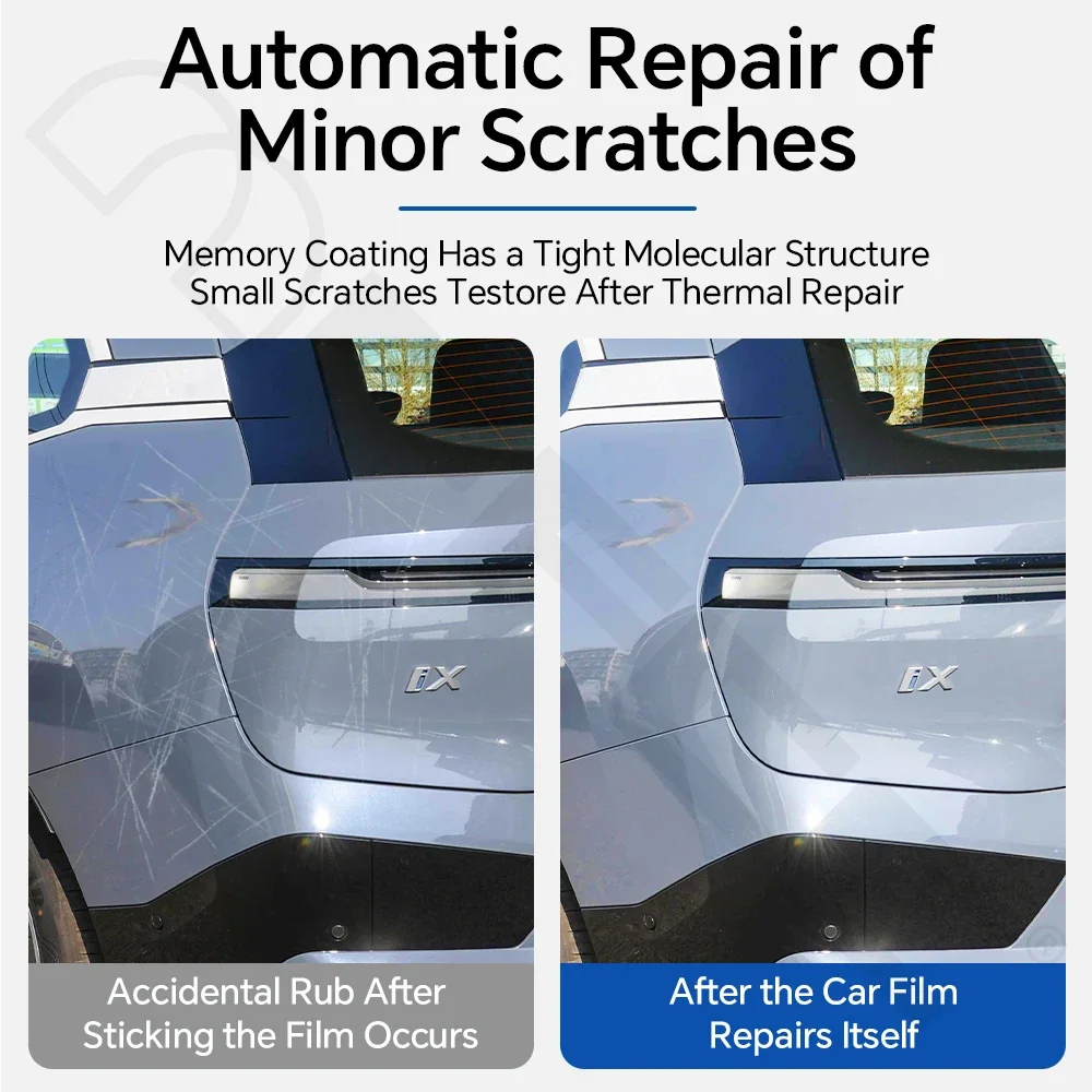 لسيارات BMW iX i20 2022-2023 حمالة صدر PPF مقطوعة مسبقًا طبقة حماية الطلاء من البولي يوريثان طقم شفاف لجسم السيارة غطاء غير مرئي مقاوم للخدش