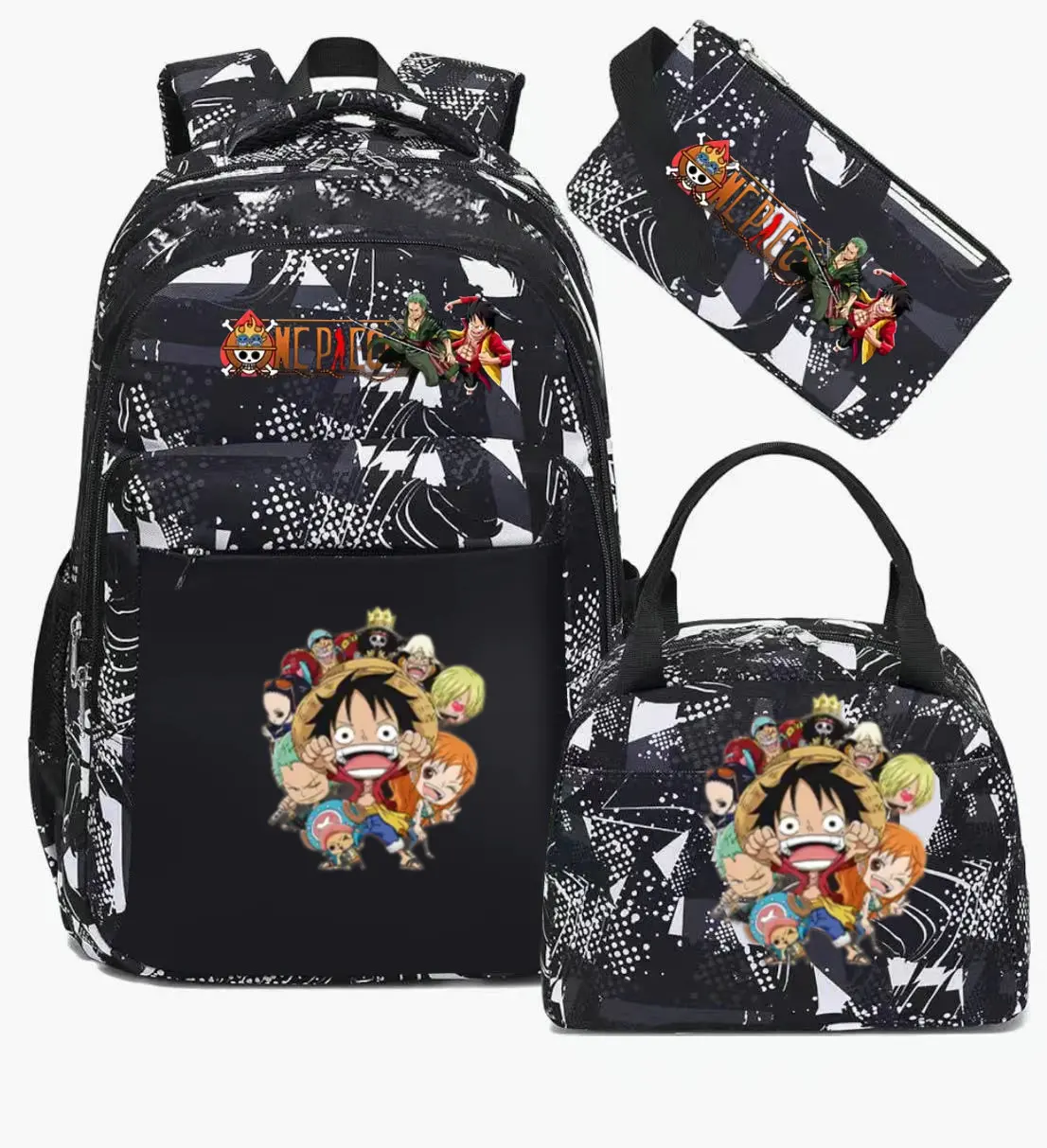 Sacs d'école décontractés One Piece, sac à dos imperméable, capacité pour ordinateur portable, sacs de voyage, mochilas