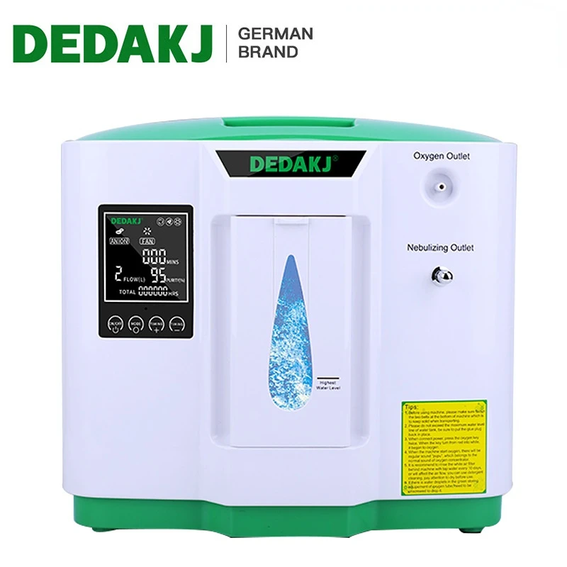 2023 New DEDAKJ DE-2SW 2-9L NEW Oxygen Generator Mechanism Oxygen Mechanism Oxygen Machine Atomizer English version 110V 220V