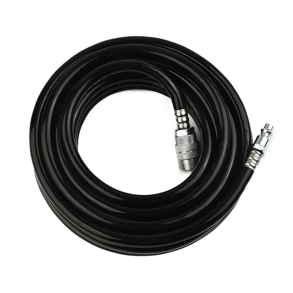 24.6ft PVC Pneumatic Air Compressor Hose Accessory With Quick Connect Air Hose Compressor Tools US Type Quick Connector