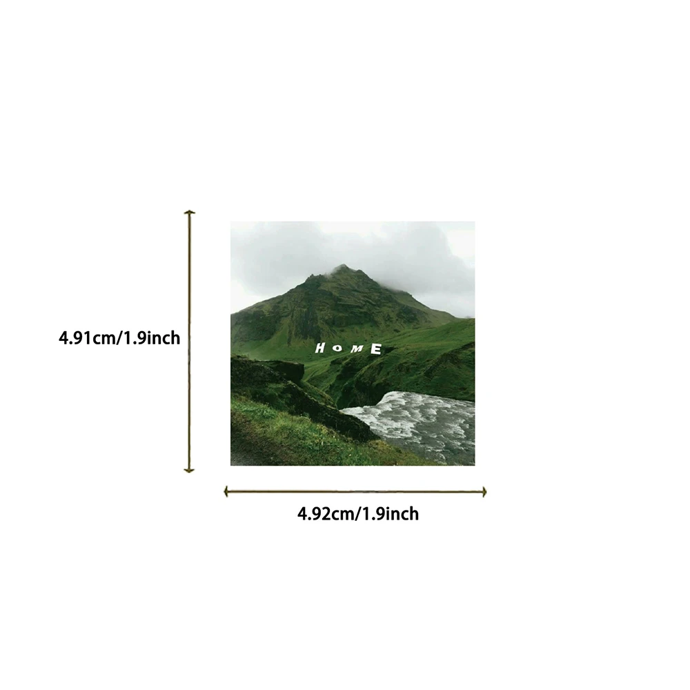 สติกเกอร์ลายกราฟฟิตี้สไตล์เกาหลี สีเขียวมะกอก 10/30/50/124 ชิ้น สำหรับตกแต่งสมุดภาพ โทรศัพท์ กีตาร์  งานศิลปะสวยงาม