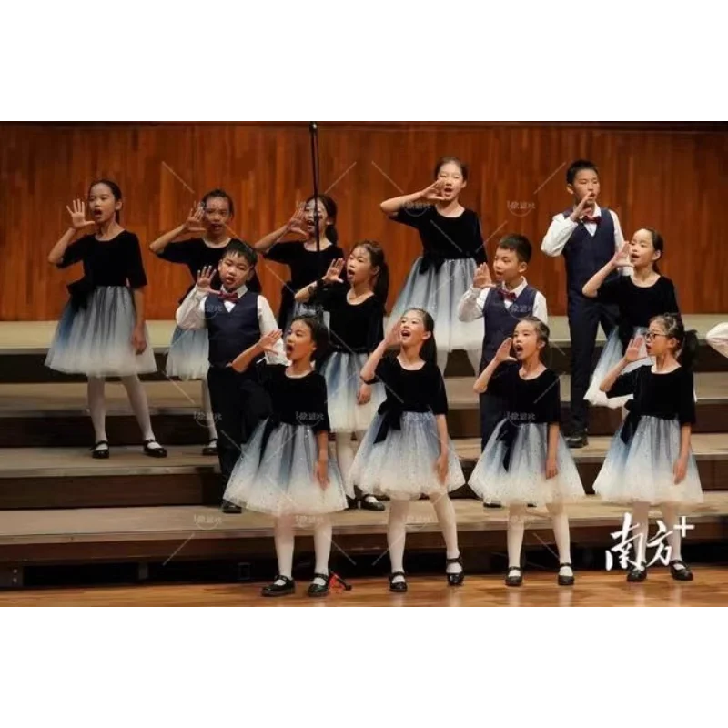 New Children's Choir Costumes for Boys and Girls, Modern Dance Performance Recitation Dress.