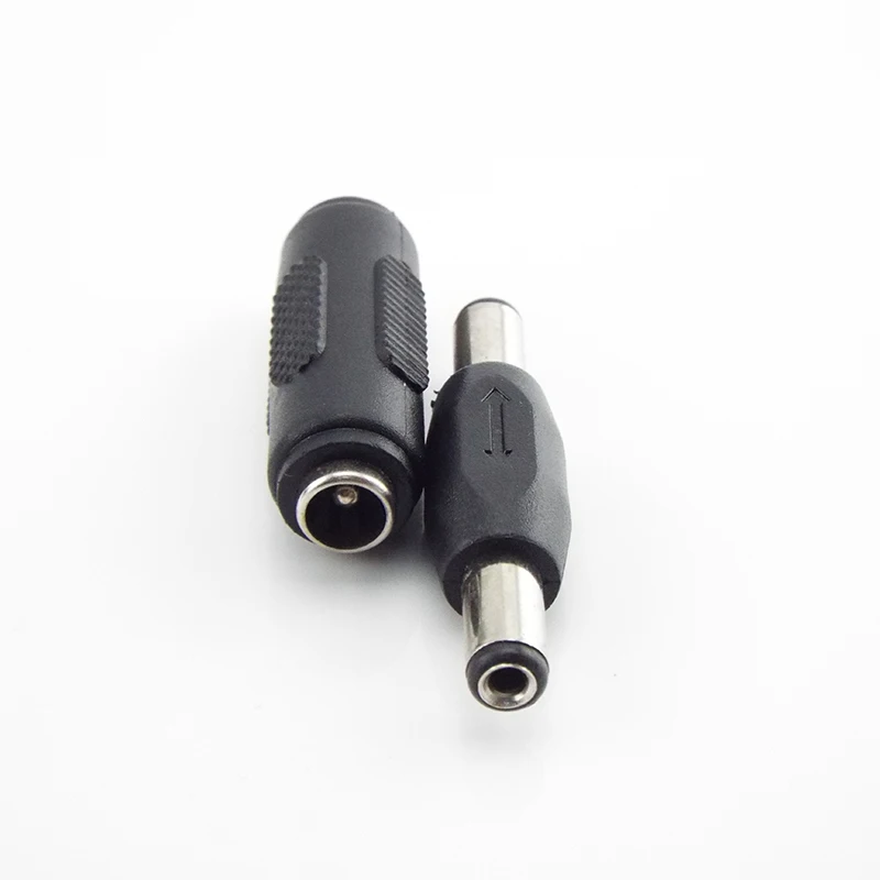 5.5 x2.1mm 12V DC conversione di potenza doppia testa maschio a maschio femmina a femmina montaggio a pannello adattatore connettore spina Jack