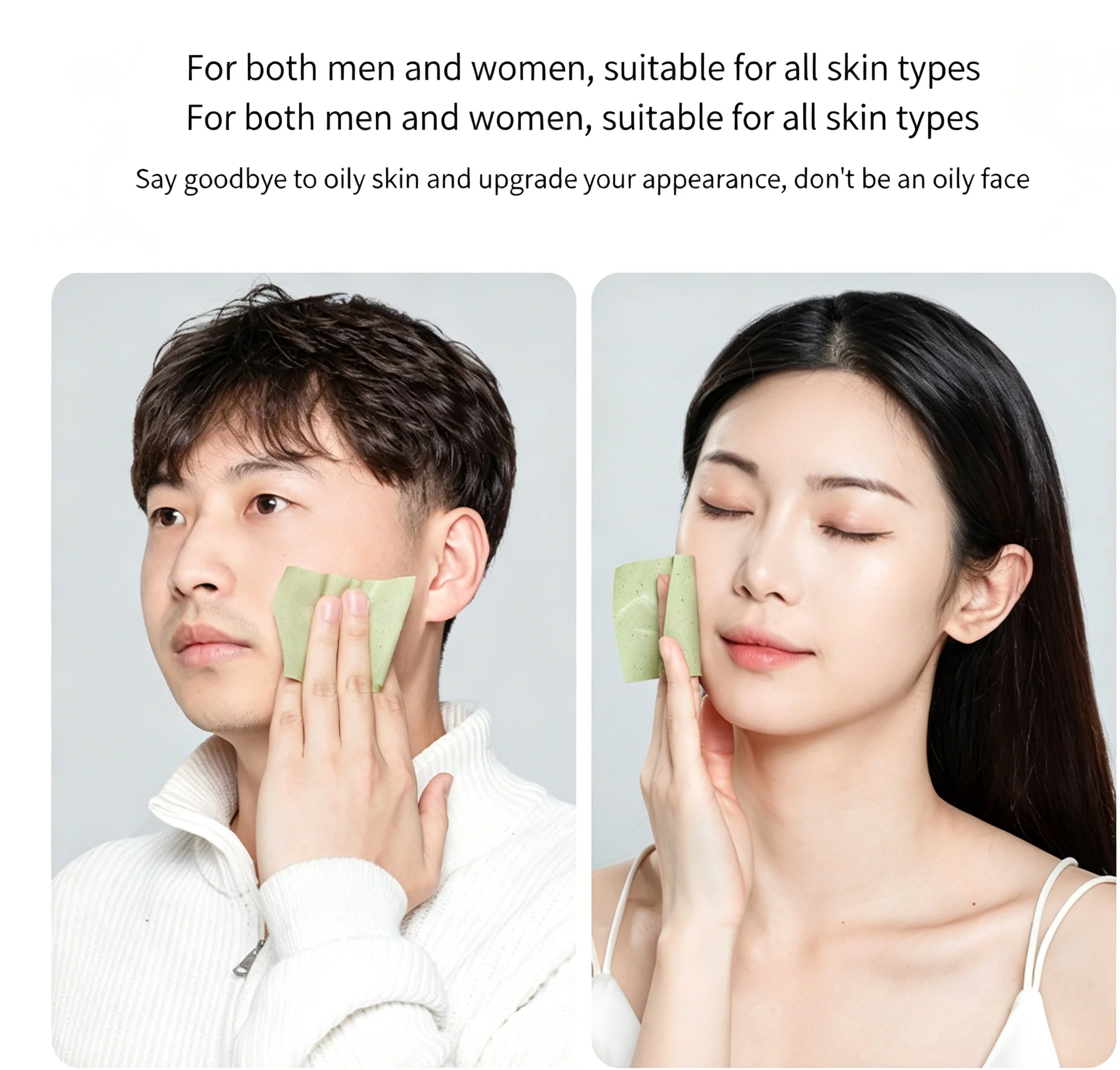 Face Oil Blotter For Women Men Spring Summer Fresh Oil Control Portable Makeup Tool 100 Sheets
