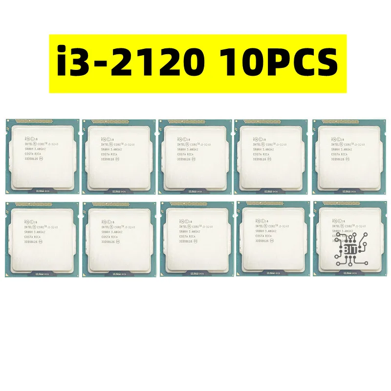 

10PCS Core i3-2120 i3 2120 3.3 GHz Dual-Core CPU Processor 3M 65W LGA 1155