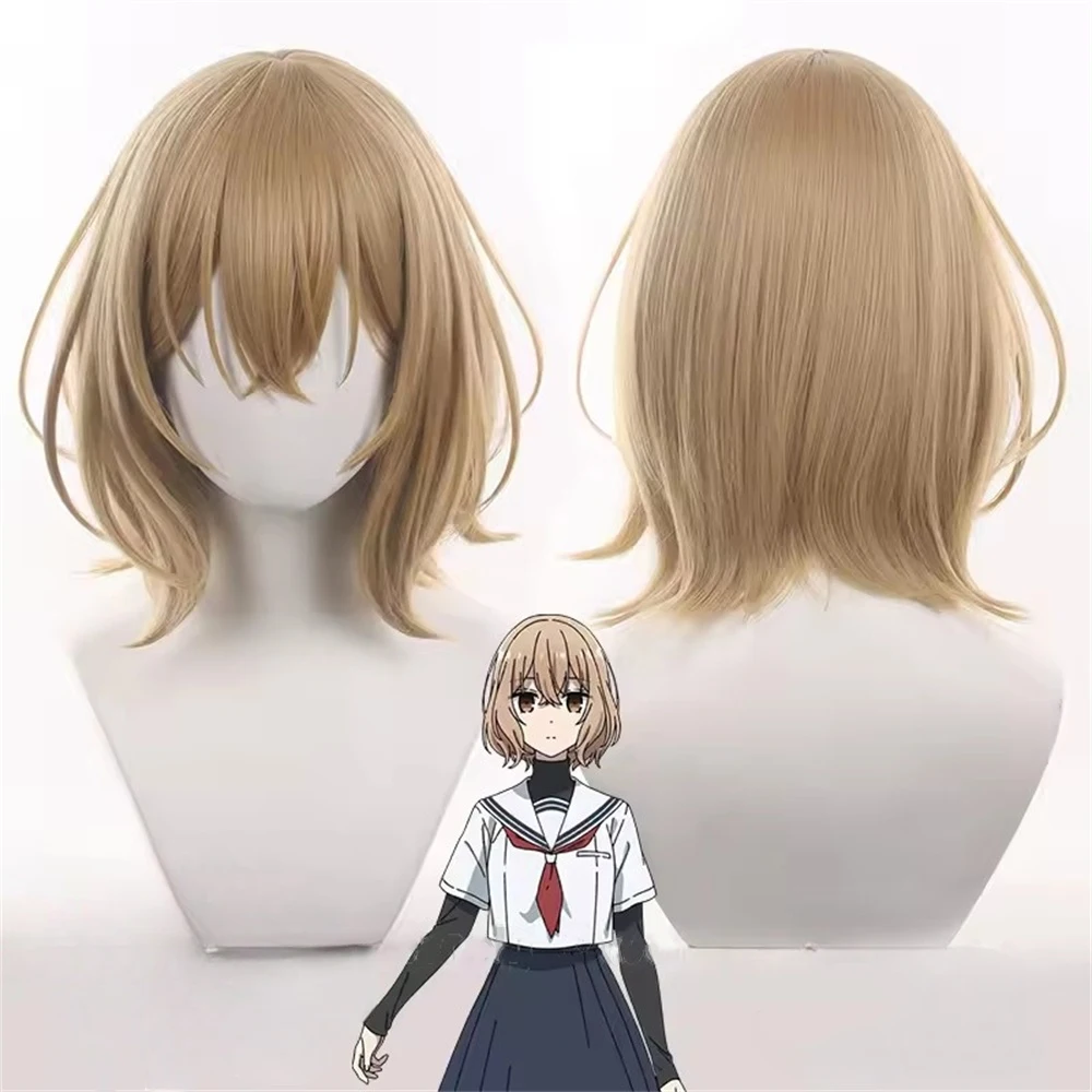 

Парик для косплея Hinako Yaotose, коричневый короткий парик-каре, термостойкий парик для женщин и девочек, для Хэллоуина и карнавала
