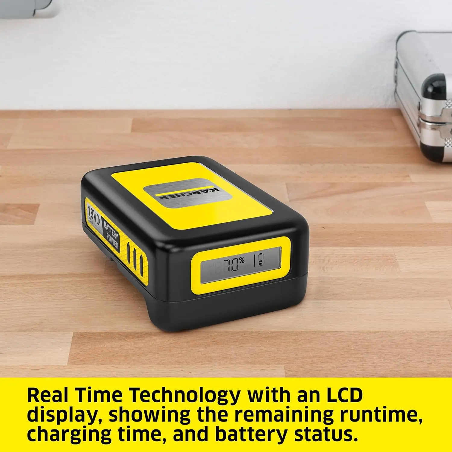 حار بيع كاتب كيت طاقة البطارية 18/25، بطارية 18 فولت مع 2.5 أمبير وشاحن سريع، أدوات الحدائق المتوافقة، تكنولوجيا الوقت الحقيقي #4