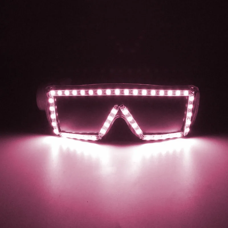 

High Quality Luminous Glow Window-shades Glasses Concert Masquerade NightClub Disco Light Decoration Luminous Shutter Glasses