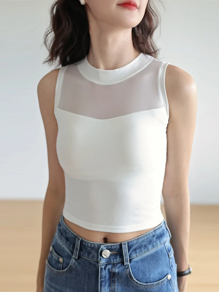 เสื้อโยคะกีฬาไร้สายสำหรับผู้หญิง เสื้อออกกำลังกายกลางแจ้งแบบไม่ซีทรู สายรัดแบบเสื้อกั๊ก ทรงกลม ไม่มีโครงเสริมฟองน้ำ