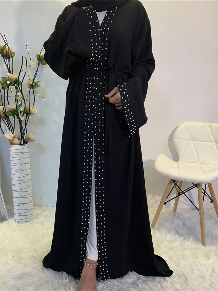 Modest Abaya Ramadan Dubai Robe Femme Musulmane Turkey Kaftan Islamic Clothing Muslim For Women Kimono Caftan Marocain Cardigan