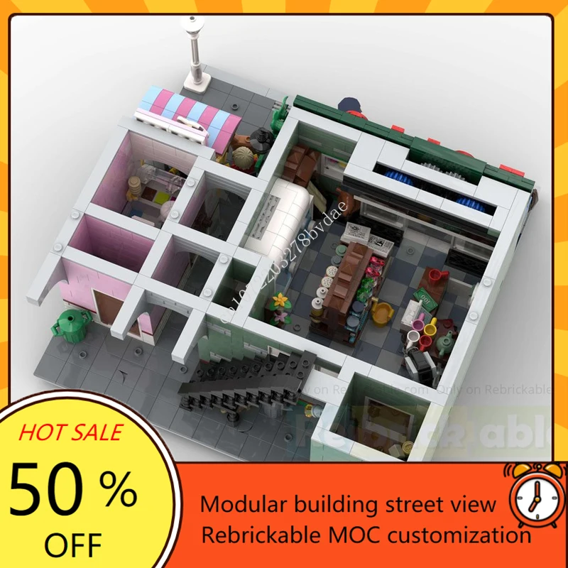 Décennie s de construction de modèle de vue sur la rue, épicerie modulaire, PRMOC créatif, architecture, assemblage de bricolage, jouets modèles, cadeaux, 4045 pièces