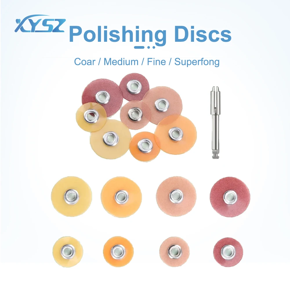 

XYSZ 50Pcs/Bag Dental Finishing and Polishing Discs Composites Ceramics and Glass Ionomer Restorations 135℃ Autoclavable