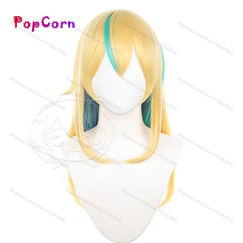 65cm Long Kano Yamanouchi Cosplay Wig Unisex Yellow Blue Green Wig Cosplay Anime Wigs Heat Resistant Synthetic Wigs Halloween