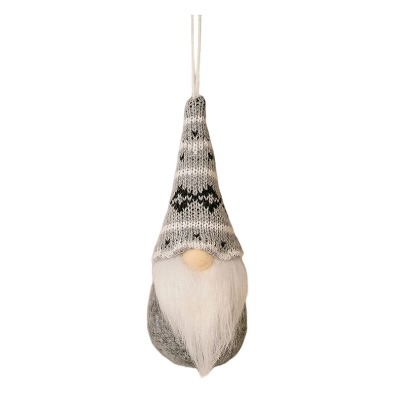 

Unique No Face Santa Knitted Ornament Portable Fabric Christmas Decors For Modern Space