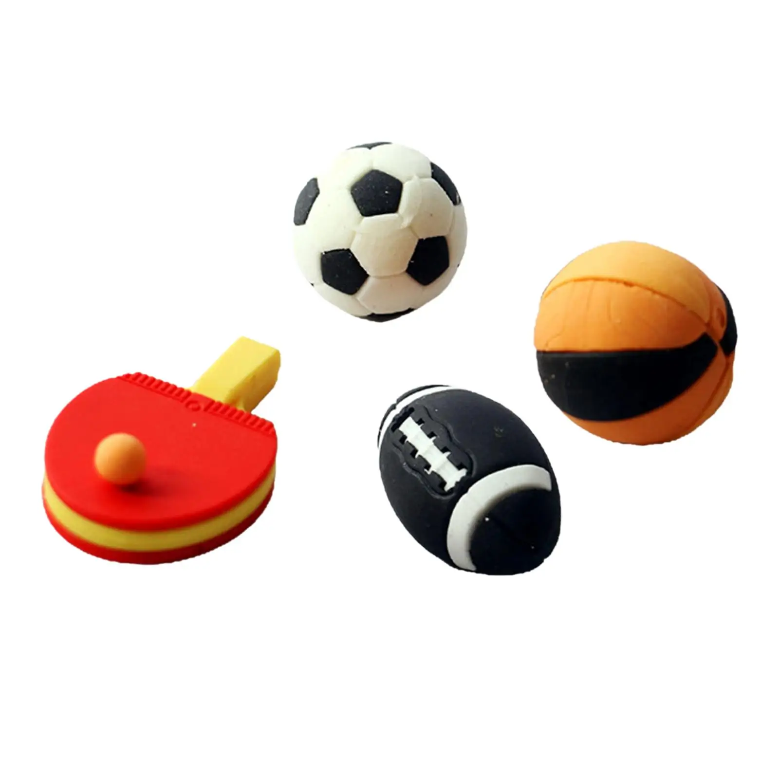 Simulation Sports Balls for 1 12 Dollhouse Miniature Garden Decor Rubber Table Tennis Rugby Soccer