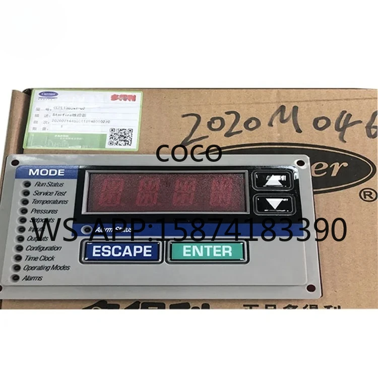 New Genuine CEPL130347-02 Display Screen, Carrier HVAC Drive-by Controller Replacement Part