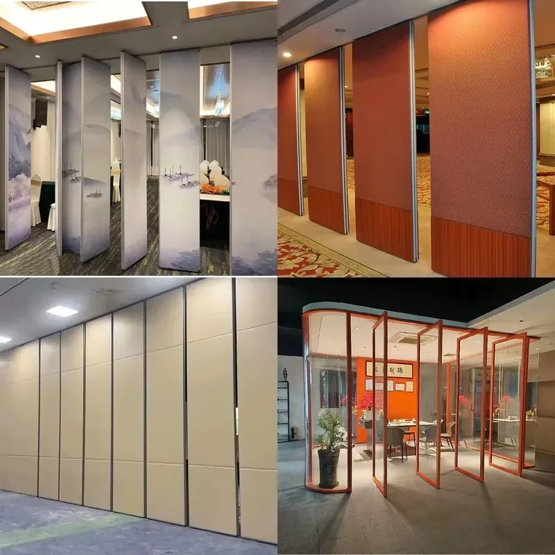 Movable Partition System Sliding Folding Office Glass & Wood Solid Partition Wall Movable Price