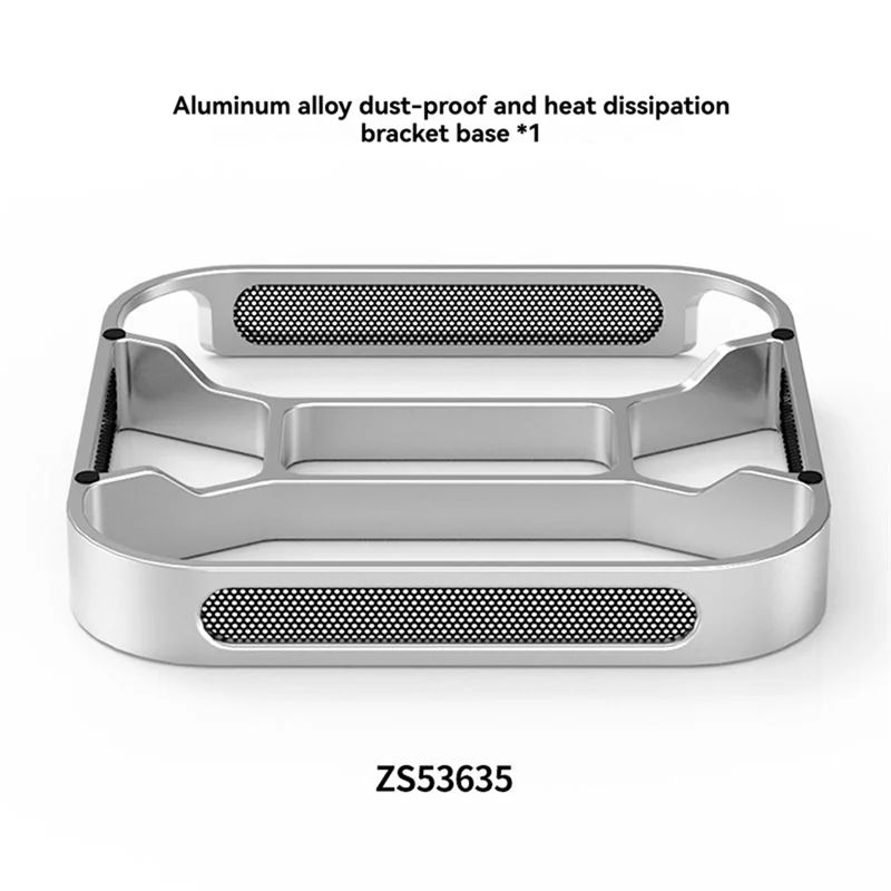 حامل تبريد قفص الاتهام حامل سطح المكتب لماك ميني M4/M4 برو قاعدة مقاومة للغبار قوس تبديد الحرارة