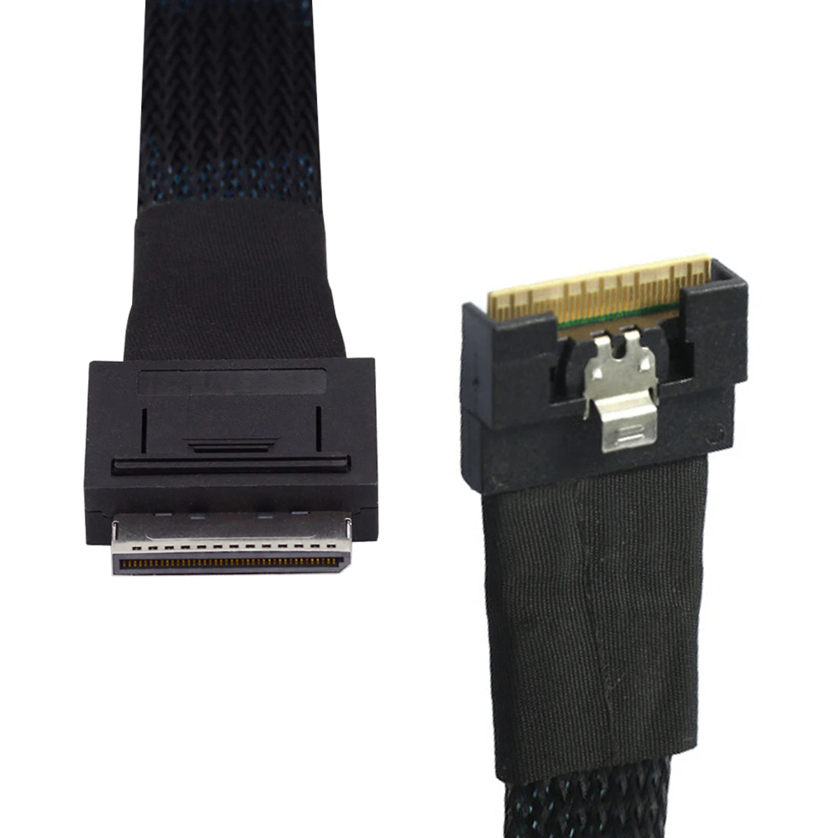 Cablecc Oculink PCI-Express 8x 80pin SFF-8611 to SFF-8654 8i 8x 16Gbps Slimline SSD Data Active Cable 50cm