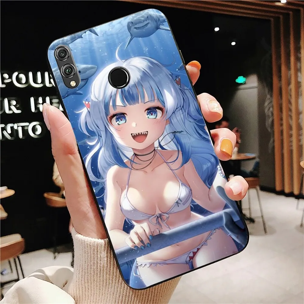 Casing ponsel Gawr Gura hololive, untuk Huawei Honor 10 lite 9 20 7A 9X 30 50 60 70 pro plus Cover silikon lembut