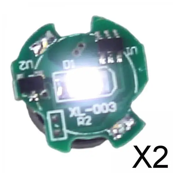 2Xled Magnetron Schakelaar Licht Plus Licht Model Chip Voor Model Figuren Wit