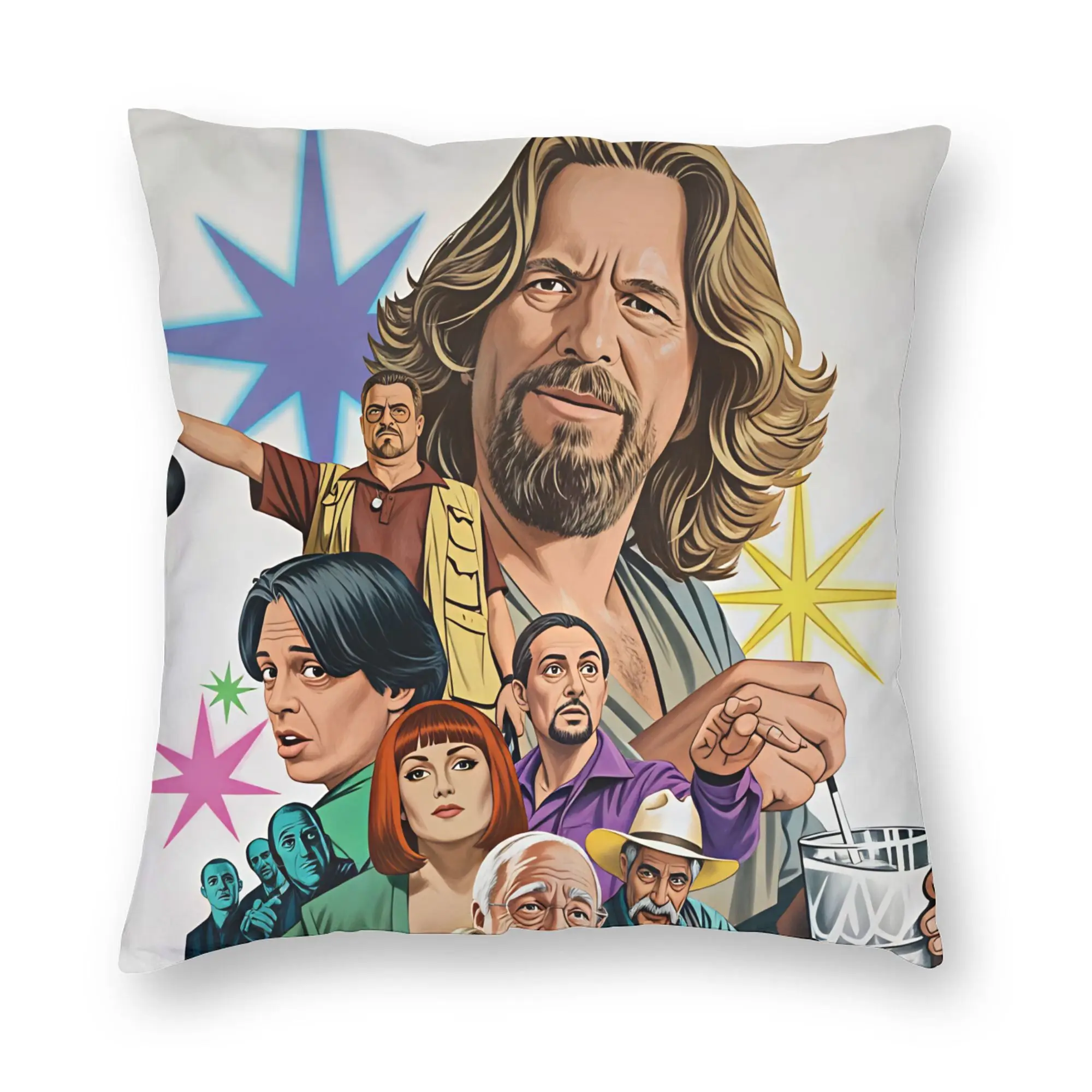 The Dude Big Lebowski (21) Pillow Case  Print Pillow Cover Retro Trendy Cushion Cover For Living Room Bed Chair