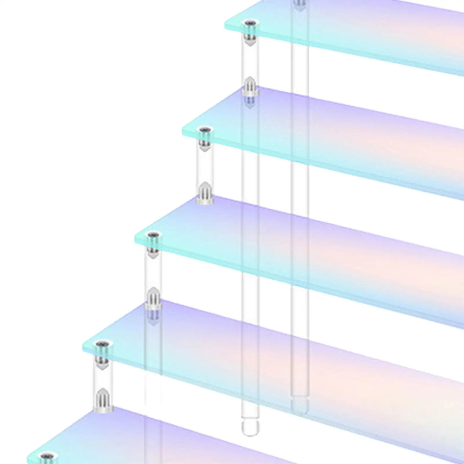 حامل عرض مقتنيات الرف من الأكريليك لمنظم البوفيهات #5