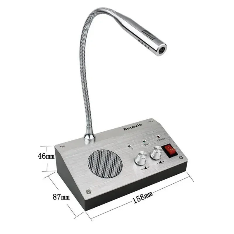 Sicherheit Bank Zähler Intercom System Englisch Version Dual-way Intercom Für Ticket Büro Krankenhaus Beste Fenster Intercom Mini