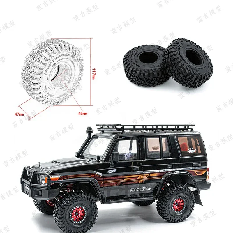 

1.9 Inch 117mm Rubber Tire Rock Crawler Tyre For RC Car TRX4 TRX6 SCX10 D90 TK300 CC01 YIKONG 4102 4103 4082