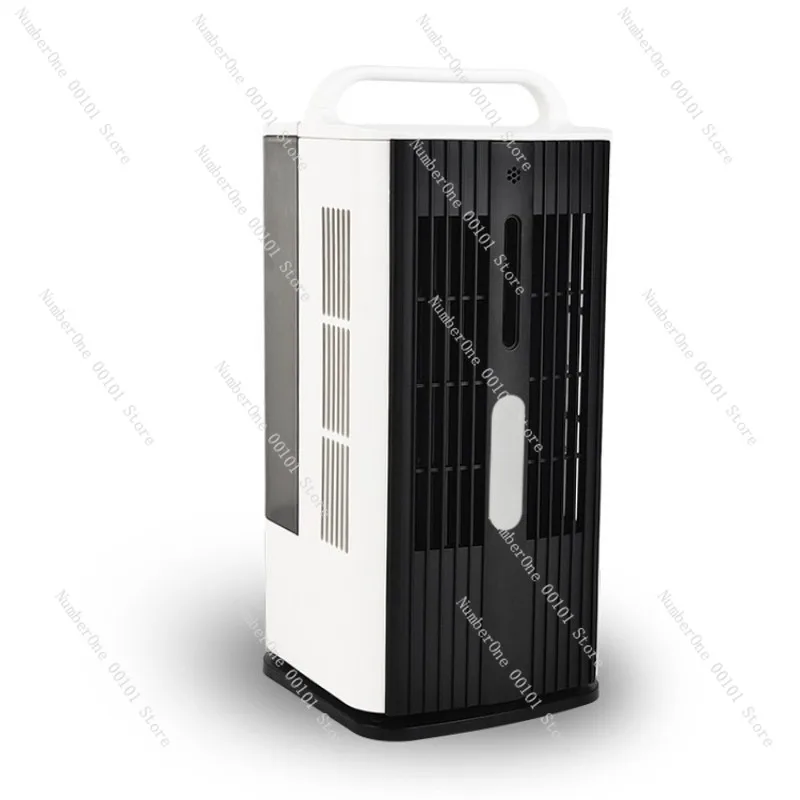 Air Cooling Fan Mist Spray Fan Portable Humidifier Fan LED Light Desktop Cooling Device