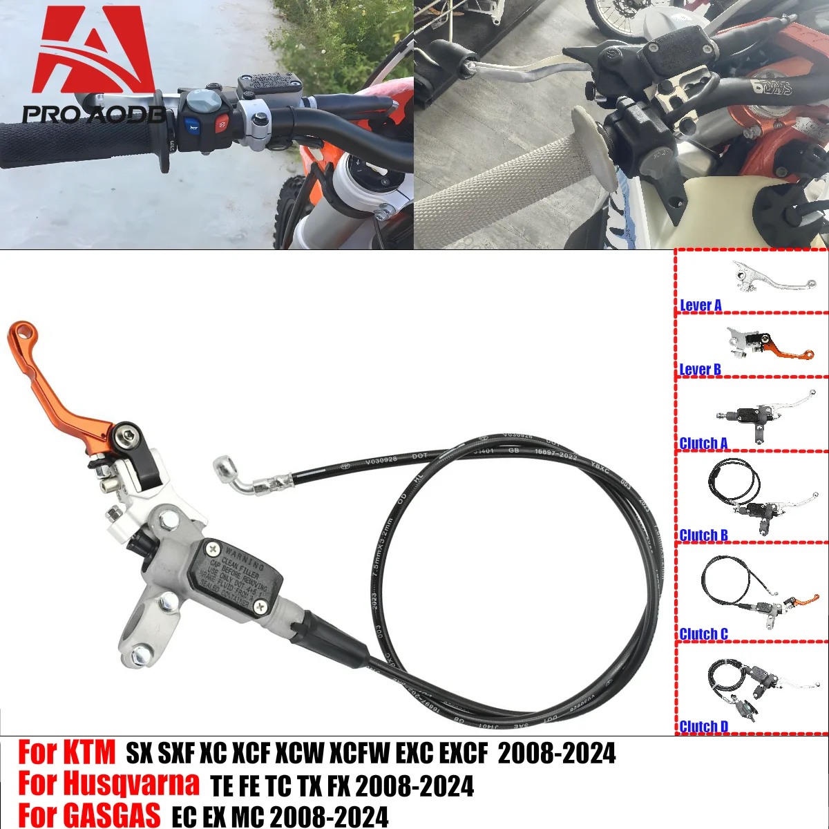 

Durable Motorcycle Hydraulic Clutch Master Cylinder Suite For KTM 125-500 SX SXF XC XCF EXC EXCF XCW XCFW TPI Six Days 2008-2024