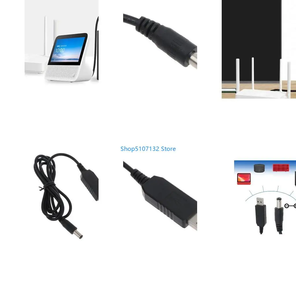 87HD USB to DC12V Line Converter Cable 5V to 12V Adjustable Power Regulator Cord for Routers Speakers LED Light