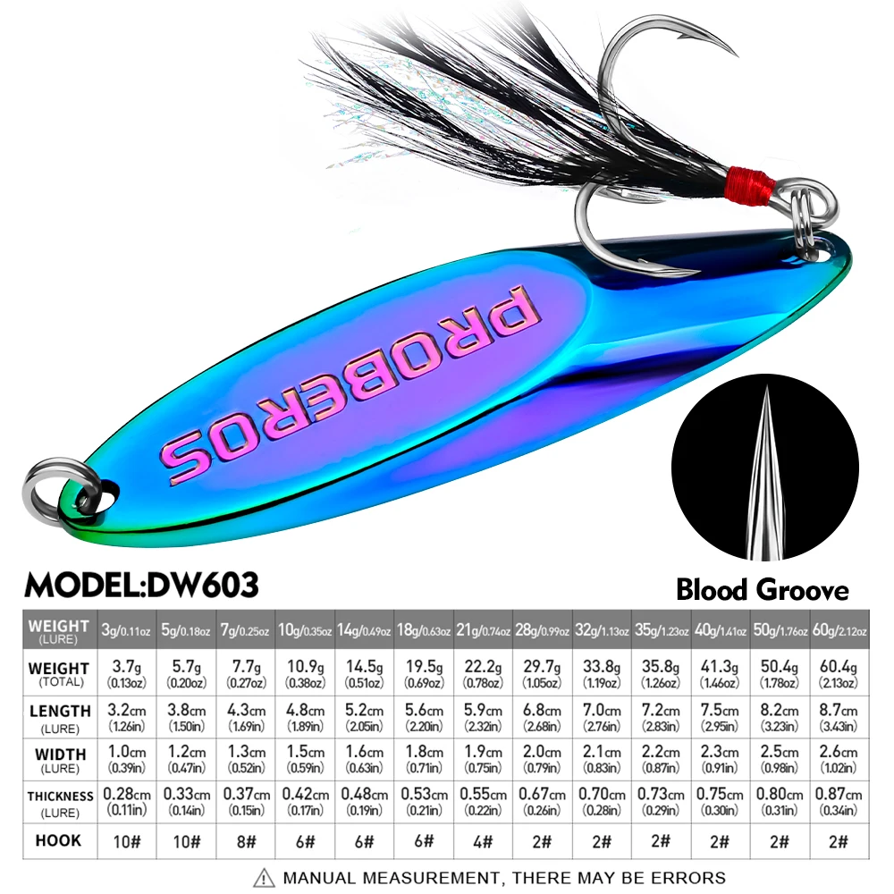 1pc Premium Zinc Alloy Fishing Lure Long Throw Spoon Strengthened Hooks and Bevel Sequins for Enhanced Catching Experience 3-60g