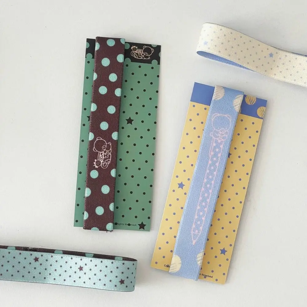Double-sided Pattern Design Notebook Straps Adjustable Star Decor Elastic Strap Notebook Tie Straps DIY Scrapbooking Accessories