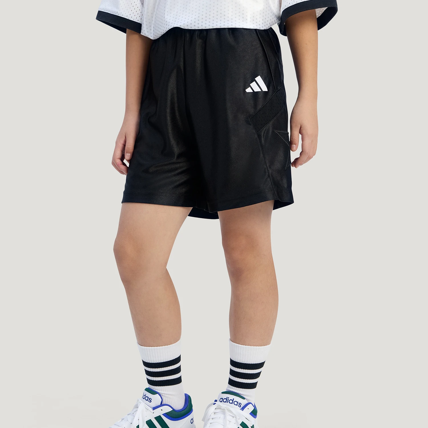 adidas-genuine-green-trendy-series-knitted-shorts-new-shorts-kg7835