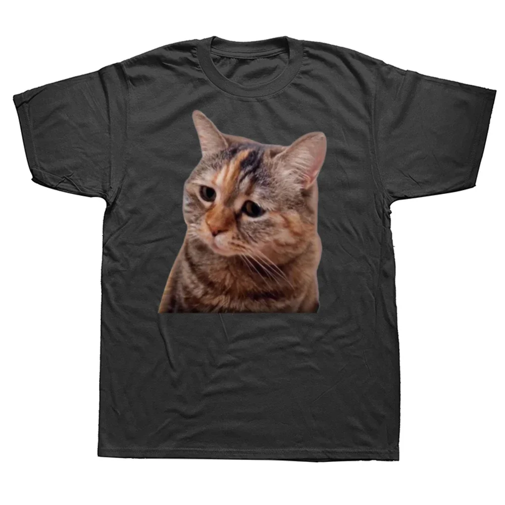 T-shirt unisexe avec chats drôles, 100% coton, taille Y-EU, cadeau pour les couples, mignon, triste, MFukCat, roi prudent, tenda